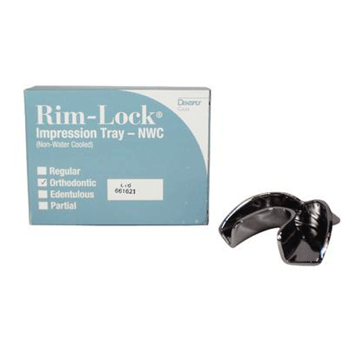 Rim-Lock #L16 Lower Full-Arch Orthodontic Solid Metal Impression Tray, 1/Pk. Non-water cooled