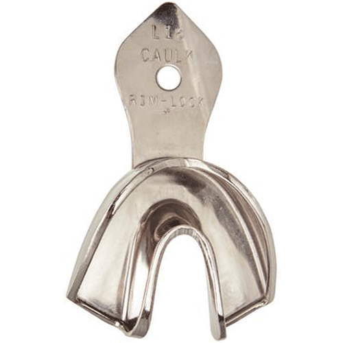 Rim-Lock #L18 Lower Full-Arch Orthodontic Solid Metal Impression Tray, 1/Pk. Non-water cooled