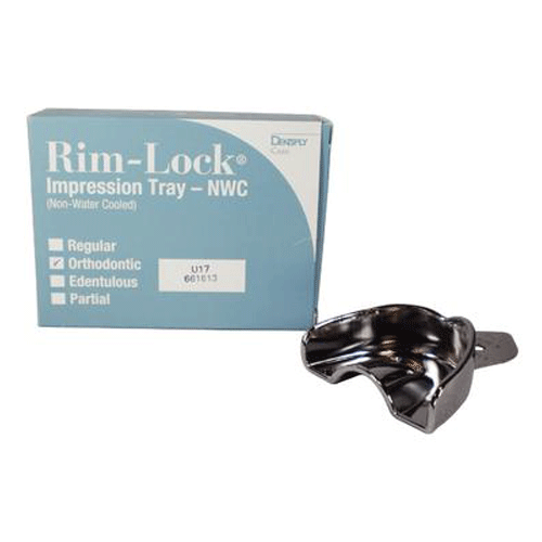 Rim-Lock #U17 Upper Full-Arch Orthodontic Solid Metal Impression Tray, 1/Pk. Non-water cooled