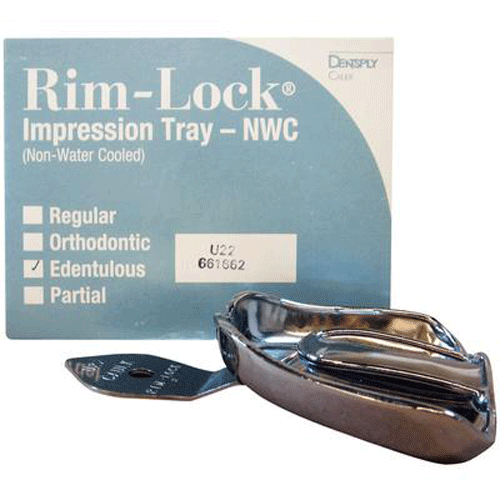 Rim-Lock #U22 Upper Full-Arch Edentulous Solid Metal Impression Tray, 1/Pk. Non-water cooled