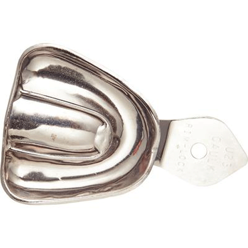 Rim-Lock #U23 Upper Full-Arch Edentulous Solid Metal Impression Tray, 1/Pk. Non-water cooled