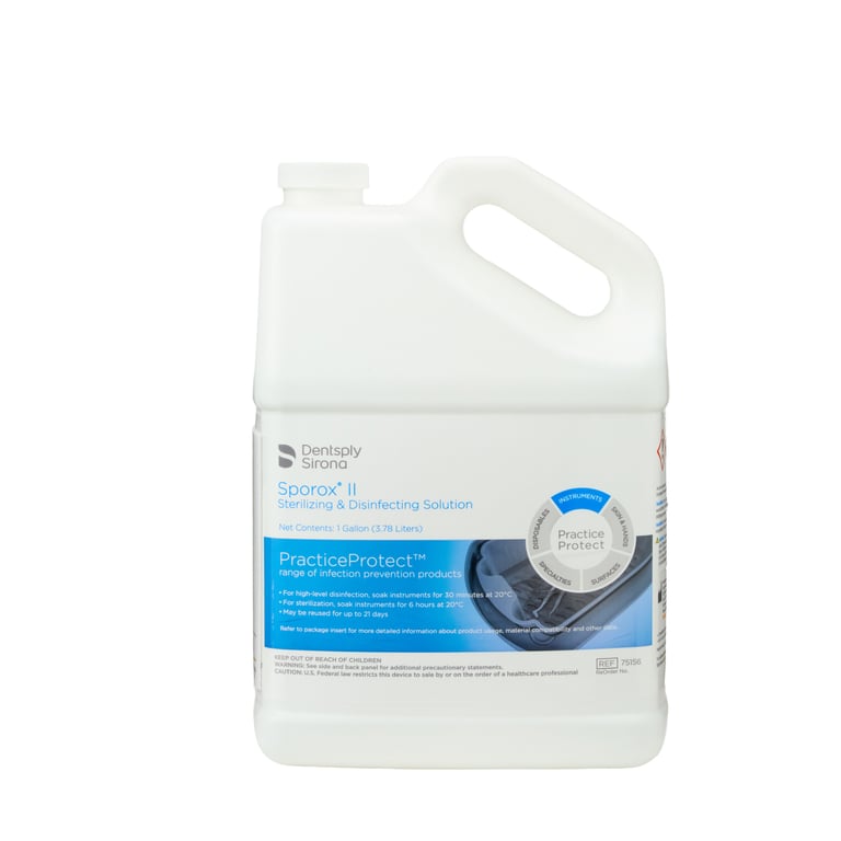 Sporox II Sterilizing and Disinfecting 7.5% Hydrogen Peroxide Solution, Clear, 1 Gallon Bottle