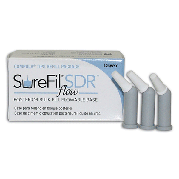 SureFil SDR Flow A3 Compula Tips Refill: 15 - 0.25 Gm. Compula Tips. Low-stress Posterior Bulk