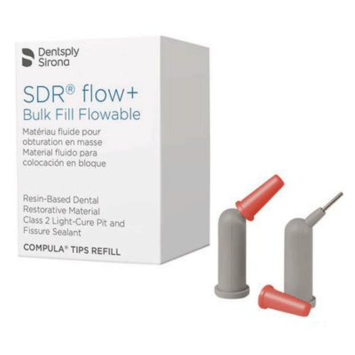 SureFil SDR Flow + Bulk Fill Flowable, A3 Shade, 0.25 Gm Compula Tips Refill, 15/Pk. Composite