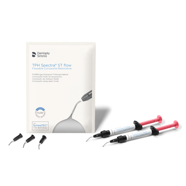 TPH Spectra ST flow Composite Syringe & 25 Tips, A3 Shade, 1.8 Gm. Refill, 2/Pk. Visible light