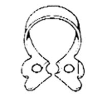 Ash E style Winged Specialty Steel Rubber Dam Clamp