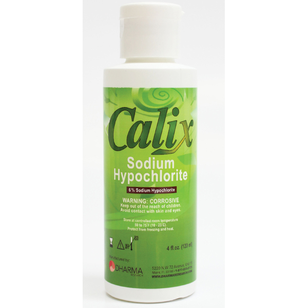 Calix Sodium Hypochlorite Solution, 6% Concentration, 125 ml bottle