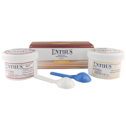 Enthus Putty - REGULAR Set, Base & Catalyst. VPS Impression Material, Super Hydrophilic, High Tear