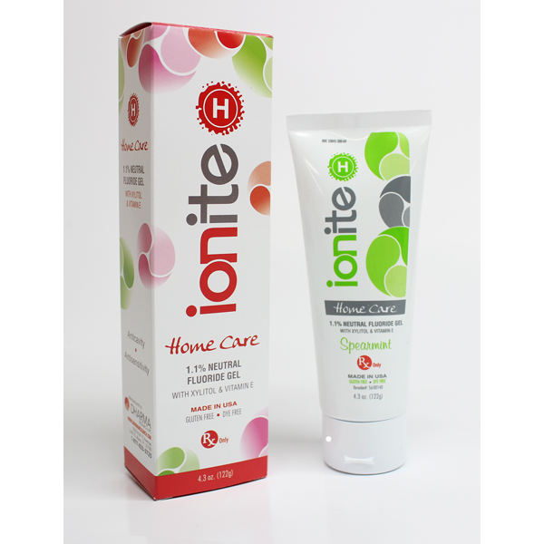 Ionite-H Home care toothpaste - Spearmint, 4.3 oz. tube. Prescription strength 1.1% (5000ppm)