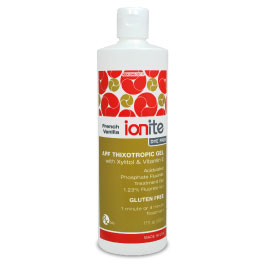 Ionite 1.23% APF Fluoride Gel - FRENCH VANILLA, 17 oz. Economical and quick application fluoride