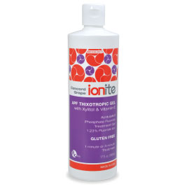 Ionite 1.23% APF Fluoride Gel - CONCORD GRAPE, 17 oz. Economical and quick application fluoride