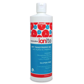 Ionite 1.23% APF Fluoride Gel - MARSHMALLOW, 17oz Bottle. Economical and quick application