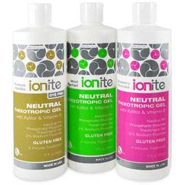 Ionite Neutral Fluoride Thixotropic Gel - MINT PARFAIT, 17 oz. Economical and quick application