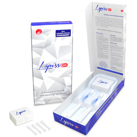 Lapiss Tooth Whitening System 30% CP MINT - Mini Kit: 2 - 3 mL Syringes of 30% carbamide peroxide