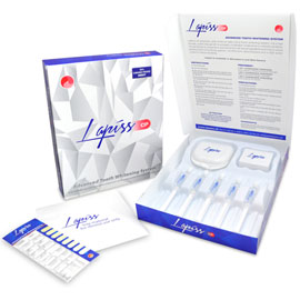 Lapiss Tooth Whitening System 30% CP MINT - Standard Kit: 5 - 3 mL Syringes of 30% carbamide