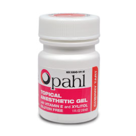 Opahl Topical Anesthetic Gel 20% Benzocaine - CHERRY TART 1 oz. Fast-acting with no systemic