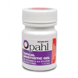 Opahl Topical Anesthetic Gel 20% Benzocaine - CONCORD GRAPE 1 oz. Fast-acting with no systemic