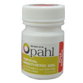 Opahl Topical Anesthetic Gel 20% Benzocaine - PINA COLADA 1 oz. Fast-acting with no systemic