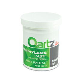 Qartz Medium Mint Parfait Prophy Paste with Fluoride 12oz Jar. Non-Splatter