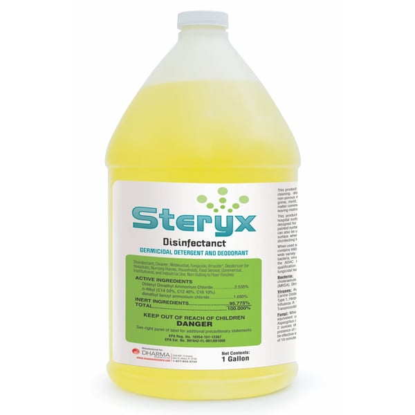 Steryx 4 gallon/case refill, Ready-To-Use Disinfectant, Decontaminant, and Cleaner, Alcohol Free