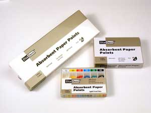 DiaDent #70 Hand Rolled Green Absorbent Paper Points, Spillproof box, ISO Standardized & color
