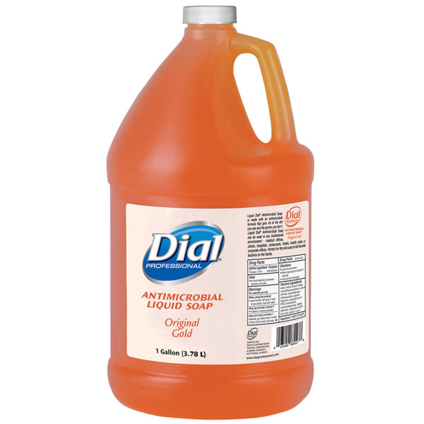 Dial Liquid Gold Dial Gold Antimicrobial Liquid Soap, 1 Gallon. Fight MRSA, VRE, Strep, E. Coli