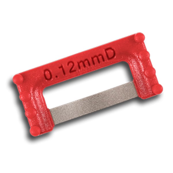 ContacEZ IPR Opener Red/Medium Double-Sided Diamond Strip 8/Pk. Not Serrated. Suitable