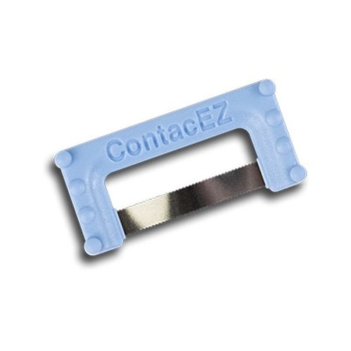 ContacEZ Restorative Blue Double-Serrated Strip 8/Pk. Heavy Duty Saw with top and bottom