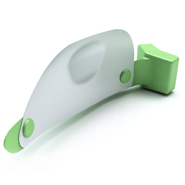 FenderMate Left Narrow, Light Green 18/Pk. Combines a pre-curved wedge and sectional matrix into