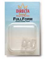 FullForm Directa Strip Off Crowns D-4, Transparent Laminated Plastic, Package of 5 crown forms