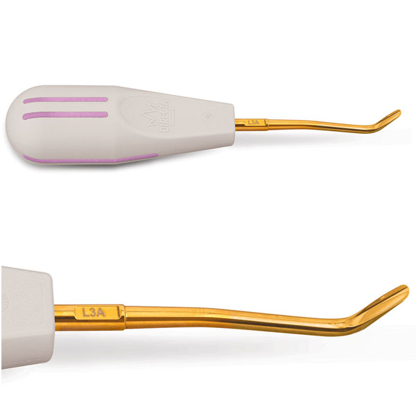 Luxator Titanium 3mm Angled. Luxator Periotomes are specially designed periodontal ligament knives