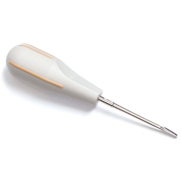 Luxator Periotomes - 5 mm Straight Blade, Tan Stripes. Indicated for interproximal use