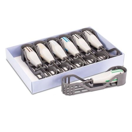 Luxator Periotomes Complete Kit - 7 Pieces: 1 each of 2 mm Straight Blade, 3 mm Curved Blade, 3 mm