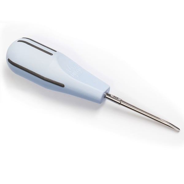 Luxator Short Periotome, 3mm (S3S), STRAIGHT Blade, 1/Pk, Grey color coded handle. 10 mm shorter