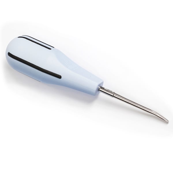 Luxator Short Periotome, 3mm (S3C), CURVED Blade, 1/Pk, Black color coded handle. 10 mm shorter