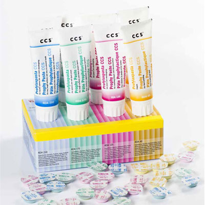 ProphyCare Prophy Paste CCS Green, Medium - 60 mL Tube. RDA 170, 70 micron, 97g, Mild Mint Flavor