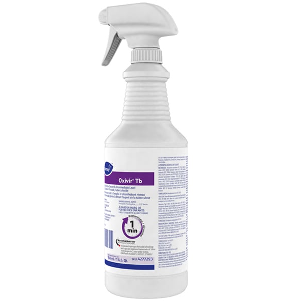 Oxivir Tb 32 oz. RTU Hydrogen Peroxide Disinfectant Spray Bottle, 1/Pk