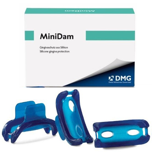 MiniDam Silicone Gingival Protection, box of 20. Practical silicone shield ensures that the site