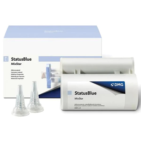 StatusBlue MixStar Standard Package. Firm Consistency, Sets in just 1.75 min. 380 mL Cartridge