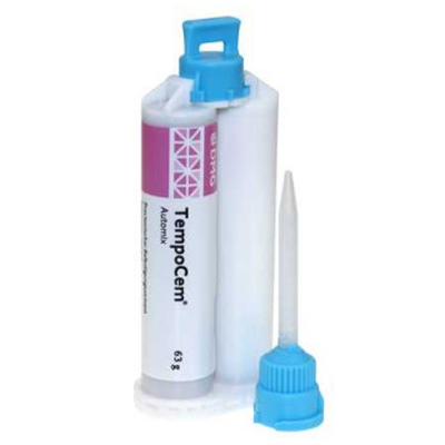 TempoCem Automix Zinc Oxide Eugenol Temporary Cement, refill kit: 1 - 25 ml cartridge and 40