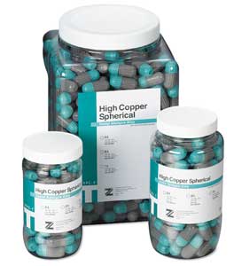 Type-T fast set double spill (600 mg) high copper content spherical alloy in a self (61036)