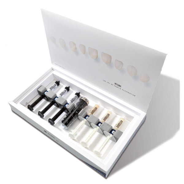 Vitique Cementation Kit, 3x 6g Syringes Esthetic Resin Cement, 2x 3.9 Cement/Try-In Pastes