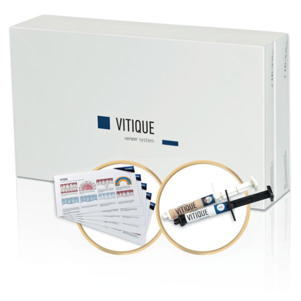 Vitique Veneer System, 3x 6gm Syringes Esthetic Resin Cement & 3x 3.9gm Syringes Try-In Paste