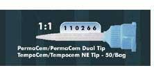 Zenith Mixing Tips for Temporary Cement, Package of 50