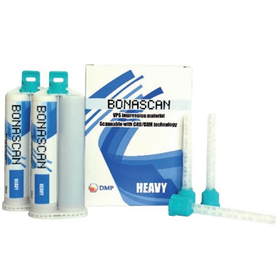 BonaScan VPS Impression Material, HEAVY Body FAST Set, 4 x 50 mL Cartridges. Scannable