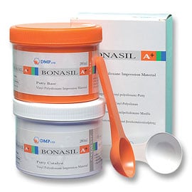 Bonasil A+ VPS Putty - Fast, 400ml each of Base & Catalyst. Ideal working time/setting time ratio