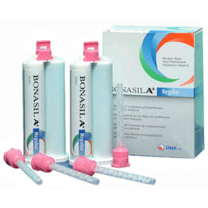 Bonasil A+ VPS Material - Fast Set, Medium Body, Turquoise. 4 - 50 ml Cartridges. Exhibits high