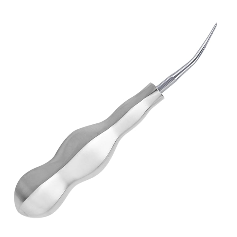 DoWell 3mm Lindo Levin Elevator, Curved, Serrated, 1/Pk. Designed to loosen the tooth
