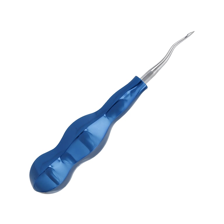 DoWell Blue Titanium Spade Elevator, Mesial, Diamond-Coated Tip, 1/Pk. Designed for better tactile