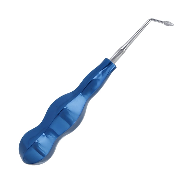 DoWell Blue Titanium Spade Elevator, Right Angle, Diamond Powder-Coated Tip, 1/Pk. Designed